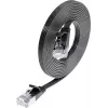 Wirewin SLIM S6 7,5m μαύρο Cat.6 Slim καλώδιο Ethernet Patch STP PIMF PKW-STP-SLIM-KAT6 7.5 SW