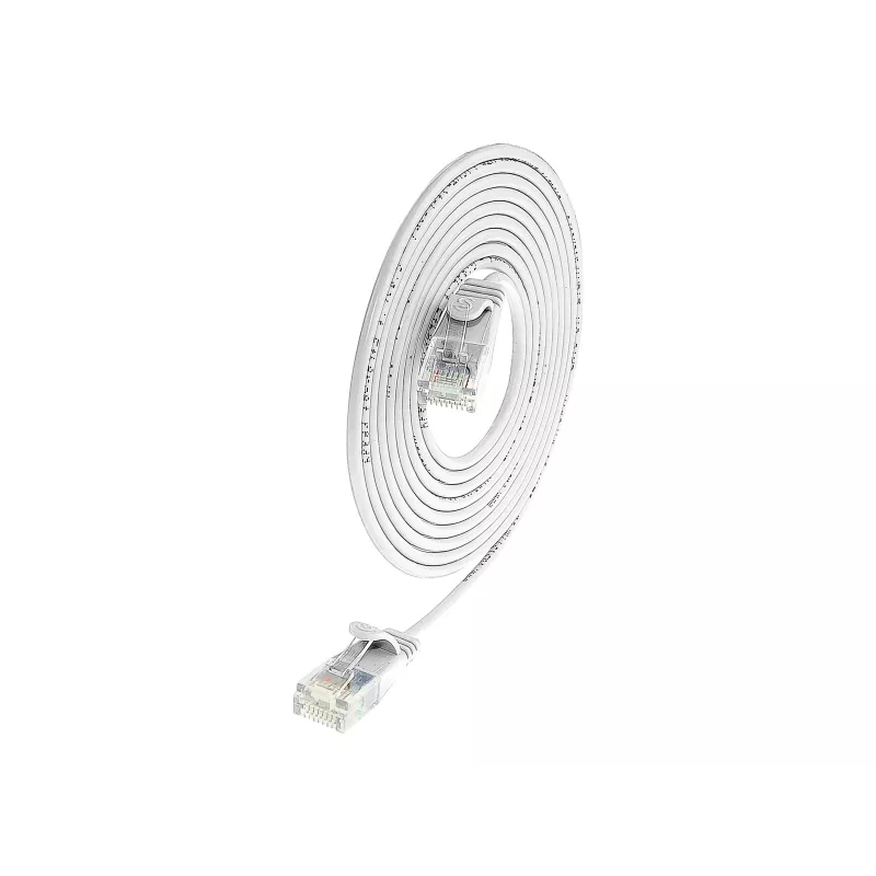 Wirewin SLIM UL6 1 WS - Cat.6 Slim-Light καλώδιο Patch, U/UTP, 1,0 m, λευκό (PKW-LIGHT-K6 1.0 WS)