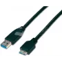 Wirewin USB 3.0 A-MB MM 3.0 SW - 3m καλώδιο USB-A σε Micro-B, μαύρο