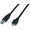 Wirewin USB 3.0 A-MB MM 3.0 SW - 3m καλώδιο USB-A σε Micro-B, μαύρο