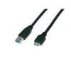 Wirewin USB 3.0 A-MB MM 3.0 SW - 3m καλώδιο USB-A σε Micro-B, μαύρο