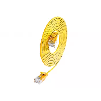 Wirewin SLIM UL6 10 GE - Cat.6 SLIM-Light καλώδιο Patch, U/UTP, 10 m, κίτρινο PKW-LIGHT-K6 10.0 GE