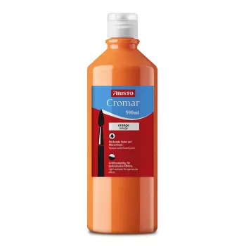 ARISTO Cromar υγρό χρώμα tempera πορτοκαλί 500 ml, 1 φιάλη (AR30910)