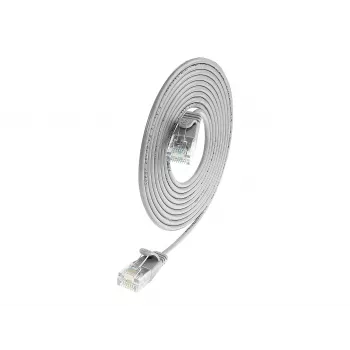 Wirewin SLIM UL6 7,5 m Καλώδιο Patch Cat.6 Slim, U/UTP, Γκρι (PKW-LIGHT-K6 7.5)