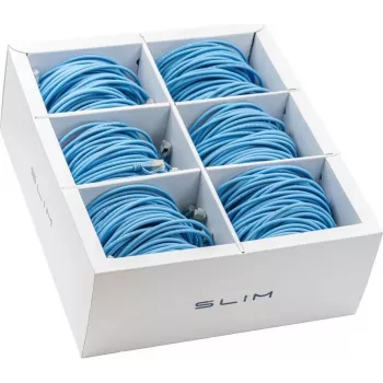 Wirewin SLIM-LS-K6A 0.5 BL 90 - Καλώδιο Patch Ethernet Cat6a U/FTP Slim, 0,5m, Μπλε, συσκευασία 90 τεμ.