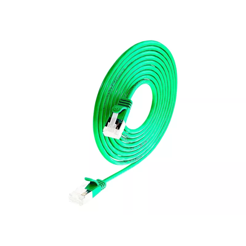 Wirewin Καλώδιο Patch Cat 6a U/FTP Slim, 1m, Πράσινο PKW-LIGHT-STP-K6A 1.0 GN