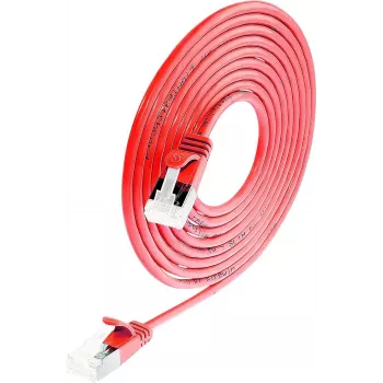 Wirewin Cat6a U/FTP Slim Patch καλώδιο 0,25m Κόκκινο PKW-LIGHT-STP-K6A 0.25 RT
