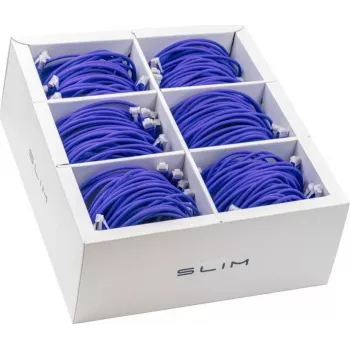 Wirewin SLIM-LS-K6A 1.5 VT 60 - Cat.6A U/FTP Slim Ethernet Patch καλώδιο, 1,5m, Μωβ, συσκευασία 60 τεμ.