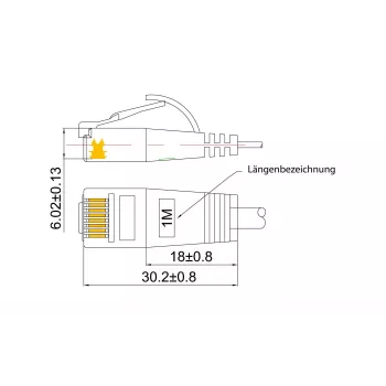 Wirewin PKW-TOUGH-STP-K6 2.0 SLIM Tough STP Cat6 U/FTP Patchkabel, 2 m, γκρι