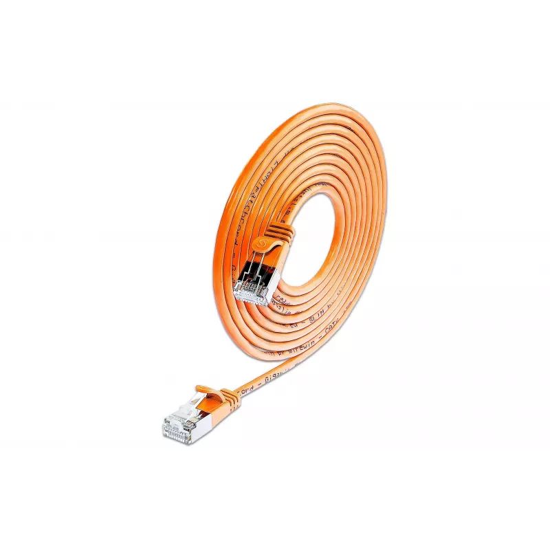Wirewin SLIM UL6 7,5 m Cat.6 Slim-Light U/UTP Patchkabel, πορτοκαλί PKW-LIGHT-K6 7.5 OR