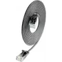 Wirewin Cat6A U/UTP Slim Καλώδιο Patch, RJ45, 0,5 m, Μαύρο SLIM-L-UU-K6A 2.0 BK