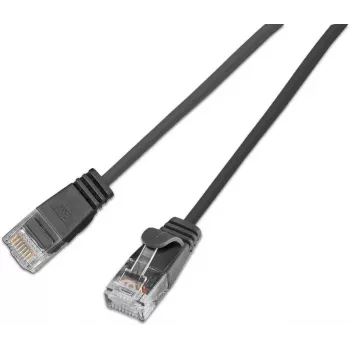 Wirewin Cat6A U/UTP Slim Καλώδιο Patch, RJ45, 0,5 m, Μαύρο SLIM-L-UU-K6A 2.0 BK