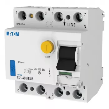 EATON PXF-40/4/03-B Ρελέ διαφυγής, 40A, 4-πολικό, 300mA, Τύπος B 300300