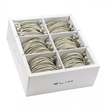 Wirewin SLIM KAT6A 10 Gigabit Light Καλώδιο Patch, 0,5 m, U/FTP, Ø 3,8 mm, Γκρι, συσκευασία 90 τεμ. (SLIM-LS-K6A 0.5 90)