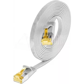 Wirewin Cat6a U/FTP Slim Καλώδιο Patch, 0,1m, Λευκό, RJ45, 10G, 500MHz PKW-STP-SLIM-K6A 0.1 WS