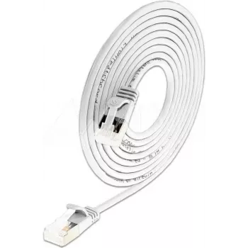 Wirewin PKW-LIGHT-STP-K6A 0.5 WS Cat 6a U/FTP Slim Στρογγυλό Καλώδιο Patch, PoE, 0,5 m, Λευκό