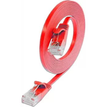 Wirewin Cat.6 Slim Καλώδιο Ethernet Patch U/UTP 1m Κόκκινο PKW-SLIM-KAT6 1.0 RT