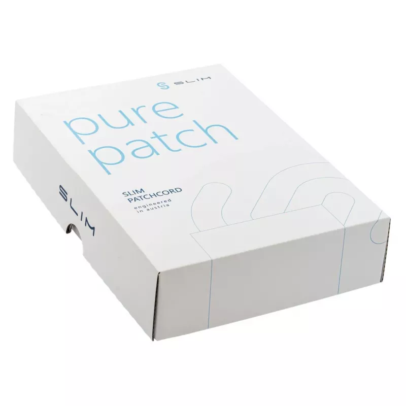 Wirewin SLIM-LS-K6A 0.1 BL 50 - Cat6A Slim Καλώδιο Ethernet Patch, 0,1m, U/FTP, Μπλε, Συσκευασία 50 τεμ.