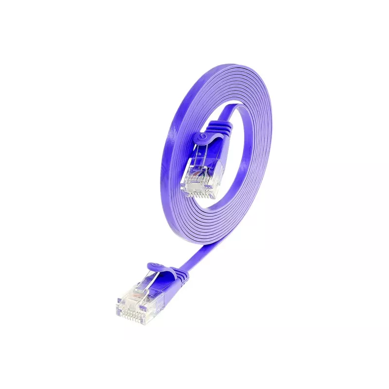 Wirewin Cat.6 U/UTP Slim Καλώδιο Ethernet Patch, RJ45, 1,0 m, Μωβ PKW-SLIM-KAT6 1.0 VT
