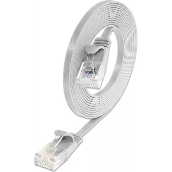 Wirewin Cat.6 Slim U/UTP Καλώδιο Patch, 1,0 m, Λευκό PKW-SLIM-KAT6 1.0 WS