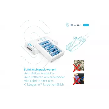 Wirewin SLIM-LS-K6A 1.0 OR 90 Cat.6A U/FTP Slim Ethernet Patchkabel, 1,0m, πορτοκαλί, συσκευασία 90 τεμ.