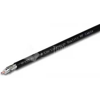 Wirewin Low Loss HF Ομοαξονικό καλώδιο H-155, 48 dB/100m στα 2,4 GHz, 50 Ohm, χωρίς βύσμα