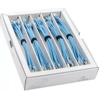 Wirewin SLIM-LS-K6A 0.25 BL 50 Cat.6A U/FTP Slim Ethernet Patchkabel, 0,25m, μπλε, συσκευασία 50 τεμ.