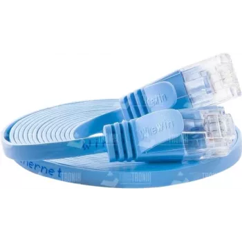Wirewin Cat.6 U/UTP Slim Ethernet Patchkabel, 0,15 m, μπλε PKW-SLIM-KAT6 0.15 BL