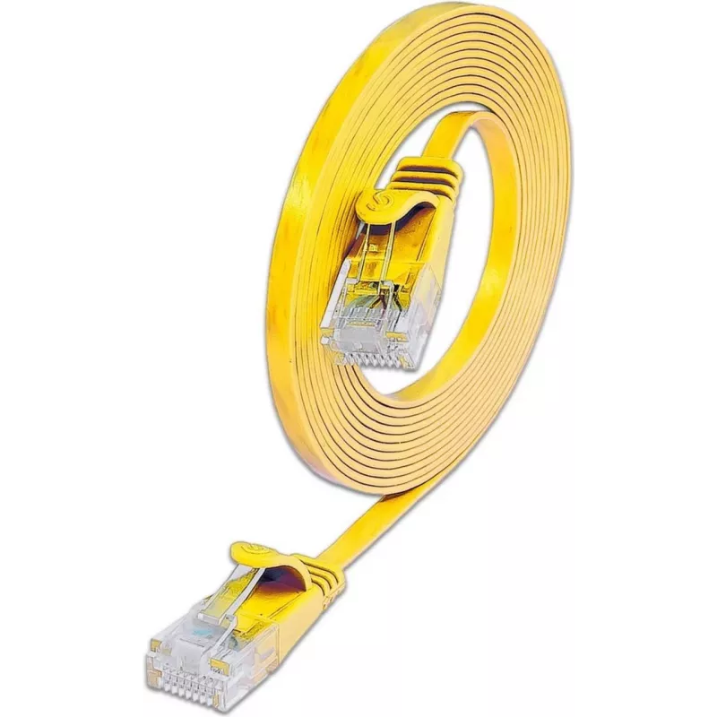 Wirewin Cat.6 U/UTP Slim Patchkabel, 0,15 m, κίτρινο PKW-SLIM-KAT6 0.15 GE