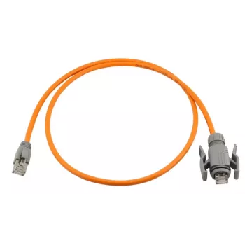 Wirewin Industrial CAT6A S/FTP PUR Patchkabel, RJ45 IP67, 10m, πορτοκαλί PKW-I1-SF-K6A-PUR 10.0 OR