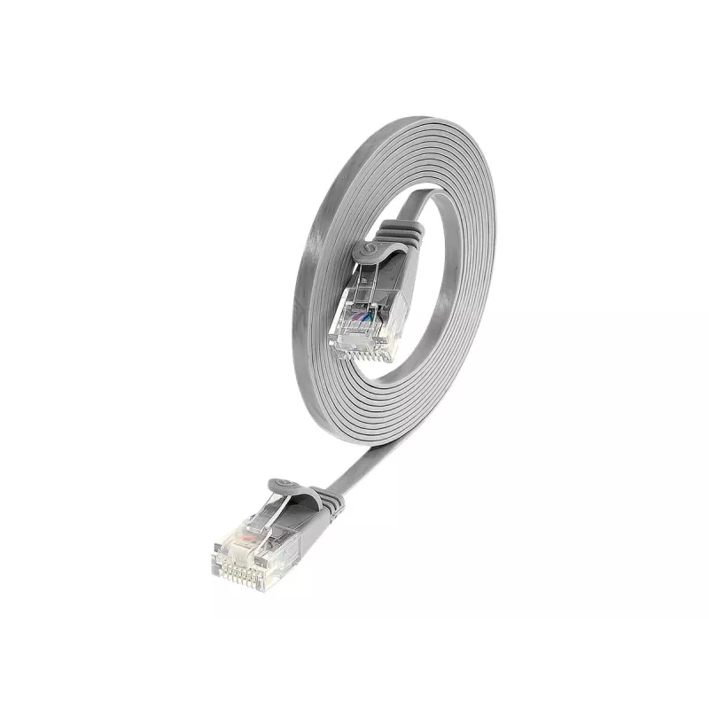 Wirewin Cat.6 U/UTP Slim Ethernet Patchkabel, 0,75 m, γκρι PKW-SLIM-KAT6 0.75