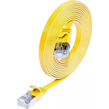 Wirewin SLIM S6 15 GE - Cat.6 SLIM Patchkabel, STP(PIMF), 15 m, κίτρινο PKW-STP-SLIM-KAT6 15.0 GE