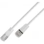 Wirewin SLIM KAT6A 10 Gigabit Light Patchkabel, U/FTP, διαφανή βύσματα, λευκό, 1,5 m SLIM-L-UF-K6A-TL 1.5 WT