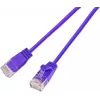 Wirewin SLIM KAT6A 10 Gigabit Lightpatchkabel στρογγυλό, U/UTP, Ø 3,6 mm, βιολετί (SLIM-L-UU-K6A 0.25 VT)