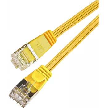 Wirewin Triotronik Cat6 U/FTP Slim Patchkabel, RJ45 βύσμα αρσενικό σε αρσενικό, 0,5m, κίτρινο PKW-STP-SLIM-KAT6 0.5 GE