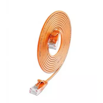 Wirewin SLIM KAT6A 10 Gigabit Light Patchkabel στρογγυλό, U/UTP, Ø 3,6 mm, πορτοκαλί (SLIM-L-UU-K6A 1.5 OR)