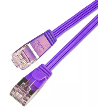 Wirewin Triotronik PKW-STP-SLIM-KAT6 25.0 VT Cat6 U/FTP Slim Patchkabel, RJ45 βύσμα αρσενικό σε αρσενικό, 10/100/1000Base-T, βιολετί