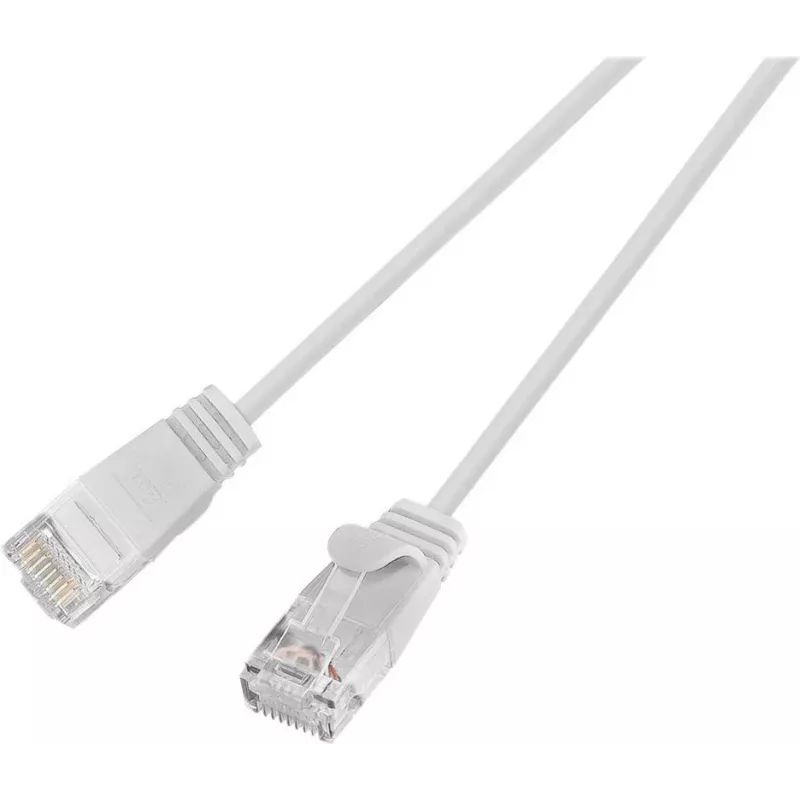Wirewin Cat.6 Slim-Light Patch καλώδιο, U/UTP, 0,15m, λευκό PKW-LIGHT-K6 0.15 WS