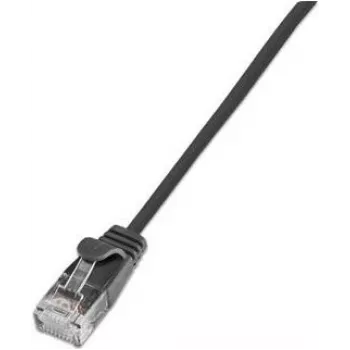 Wirewin Triotronik PKW-LIGHT-STP-K6 0,25 SW Cat6 Ethernet Patch καλώδιο, βύσμα RJ-45 σε βύσμα, θωρακισμένο, μαύρο, 0,25 m