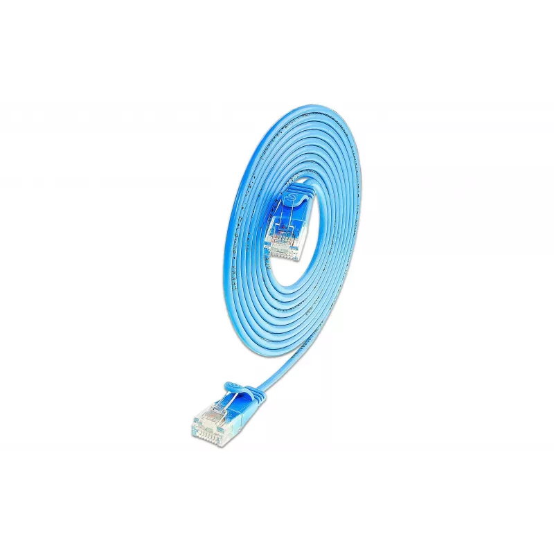 Wirewin SLIM UL6 7,5m μπλε Cat.6 Slim-Light Patch καλώδιο U/UTP PKW-LIGHT-K6 7.5 BL
