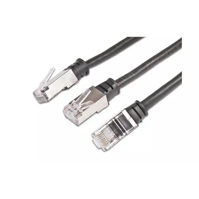 Wirewin PKW-OUT-K5E 10.0 Cat5e U/FTP Patch καλώδιο, RJ45, μαύρο, 10 m