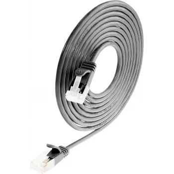 Wirewin Light Patchkabel στρογγυλό U/FTP Cat 6a μαύρο 0,1m λεπτό εύκαμπτο λεπτό καλώδιο για ειδικές εφαρμογές PoE (PKW-LIGHT-STP-K6A 0.1 SW)