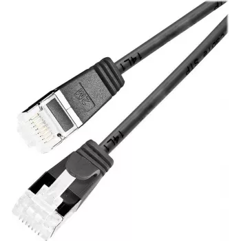 Wirewin Cat 6a U/FTP Slim καλώδιο δικτύου Ethernet, RJ45, 1m, μαύρο PKW-LIGHT-STP-K6A 1.0 SW