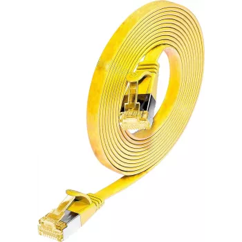 Wirewin Cat6a U/FTP Slim Patchkabel RJ45 - 5m, κίτρινο PKW-STP-SLIM-K6A 5.0 GE