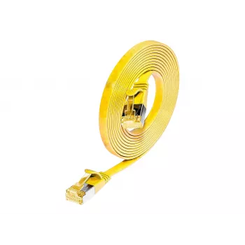 Wirewin Cat6a U/FTP Slim Patchkabel RJ45 - 5m, κίτρινο PKW-STP-SLIM-K6A 5.0 GE