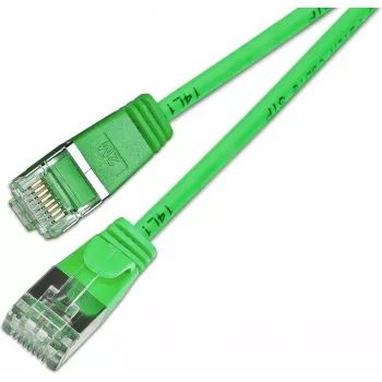 Wirewin Light Patchkabel στρογγυλό U/FTP Cat 6a πράσινο 0,5m λεπτό εύκαμπτο PoE PKW-LIGHT-STP-K6A 0.5 GN