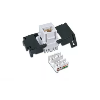 Wirewin WKS JACK KAT6A UTP Keystone-Modul, μη θωρακισμένο, RJ45, χωρίς εργαλεία, λευκό