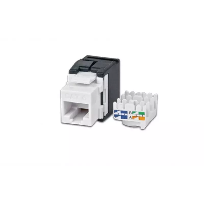 Wirewin WKS JACK KAT6A UTP Keystone-Modul, μη θωρακισμένο, RJ45, χωρίς εργαλεία, λευκό