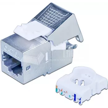 Wirewin Cat6A 10 Gigabit Ethernet Keystone-Modul, θωρακισμένο, χωρίς εργαλεία, Keystone-System (WKS JACK STP KAT6A)