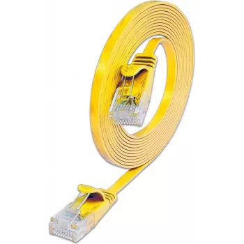 Wirewin SLIM U6 10 GE - Cat.6 Slim Patchkabel, U/UTP, 10 m, κίτρινο PKW-SLIM-KAT6 10.0 GE